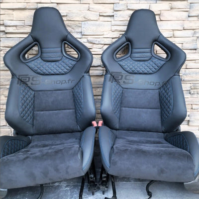 Sieges Baquets Cuir Audi S RS Paire - vue de dessus 2 - Becquet Voiture