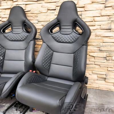 Sieges Baquets Cuir Audi S RS Paire - vue de dessus - Becquet Voiture