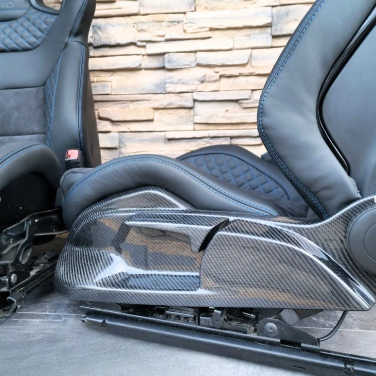 Pair of Leather Bucket Seats Audi S RS - front view 3 - Becquet Voiture