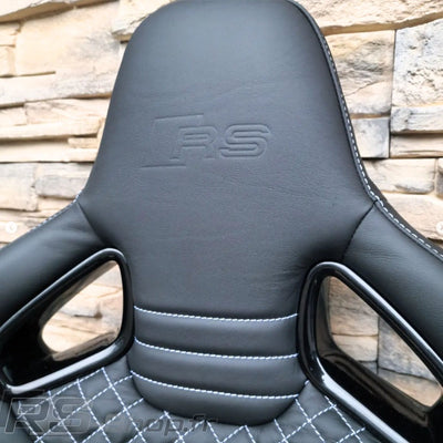Sieges Baquets Cuir Audi S RS Paire - vue de profil 2 - Becquet Voiture