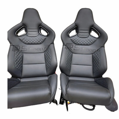 Sieges Baquets Cuir Audi S RS Paire - vue de profil - Becquet Voiture