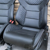 Pair of Leather Bucket Seats Audi S RS - three-quarter view 2 - Becquet Voiture