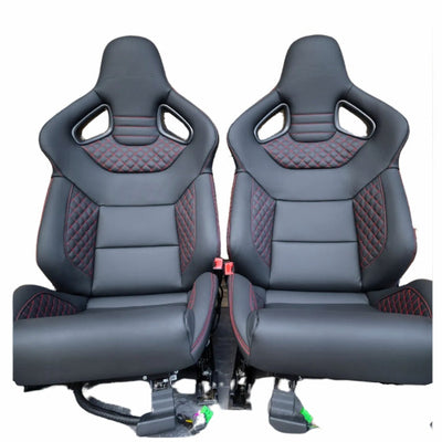 Sieges Baquets Cuir Audi S RS Paire - vue de trois-quarts - Becquet Voiture