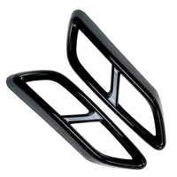 Sorties échappement noir brillant Audi A3 8Y S-Line 2020-2024 - installé sur véhicule - Becquet Voiture