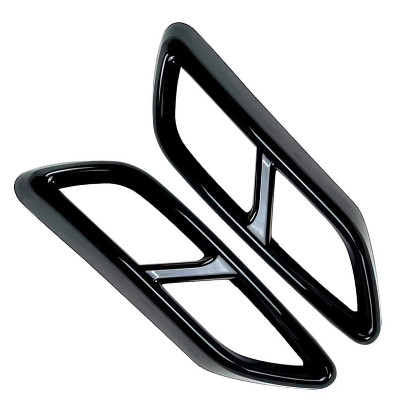 Sorties échappement noir brillant Audi A3 8Y S-Line 2020-2024 - installé sur véhicule - Becquet Voiture