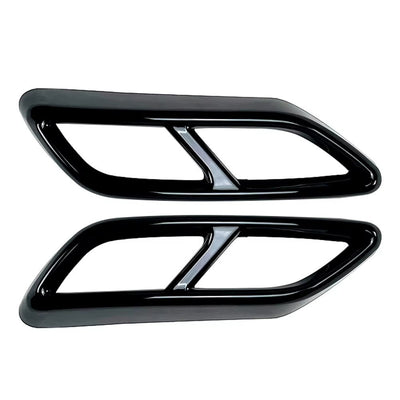 Sorties échappement noir brillant Audi A3 8Y S-Line 2020-2024 - vue arrière - Becquet Voiture