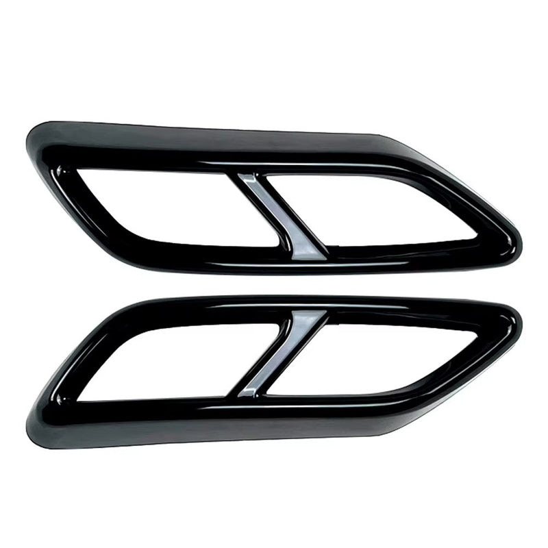 Sorties échappement noir brillant Audi A3 8Y S-Line 2020-2024 - vue arrière - Becquet Voiture