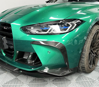 Sourcils Fibre Carbone BMW G80 G81 G82 G83 - installé sur véhicule - Becquet Voiture