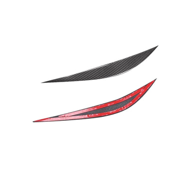 Sourcils Fibre Carbone Humide BMW F80 F82 F83 - vue de profil - Becquet Voiture