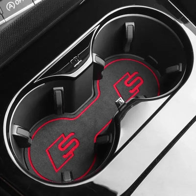 Sous Verre Audi S-Line Daim A4, A5 (17-22) - vue de profil - Becquet Voiture