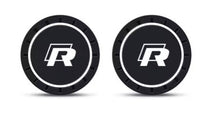 Sous Verre VW R Logo Silicone Intérieur Auto 2 Pièces - vue de face - Becquet Voiture