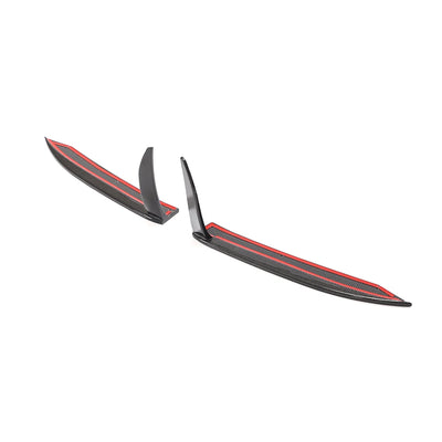 Splitter Avant Carbone Porsche 911 Carrera 4 2017 - vue de face 2 - Becquet Voiture