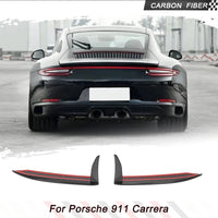 Splitter Avant Carbone Porsche 911 Carrera 4 2017 - vue de face - Becquet Voiture