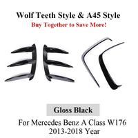 Splitter Avant Mercedes Classe A W176 A45 2013-2018 - vue arrière 3 - Becquet Voiture