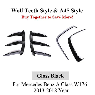 Splitter Avant Mercedes Classe A W176 A45 2013-2018 - vue arrière 3 - Becquet Voiture