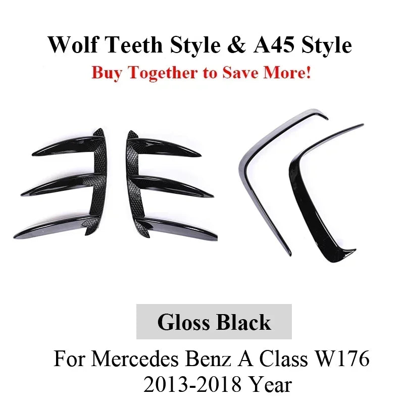 Splitter Avant Mercedes Classe A W176 A45 2013-2018 - vue arrière 3 - Becquet Voiture