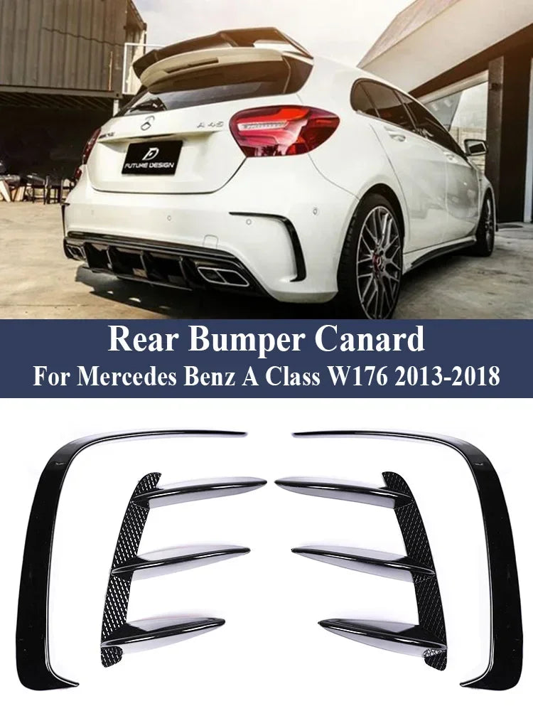 Splitter Avant Mercedes Classe A W176 A45 2013-2018 - vue de face - Becquet Voiture