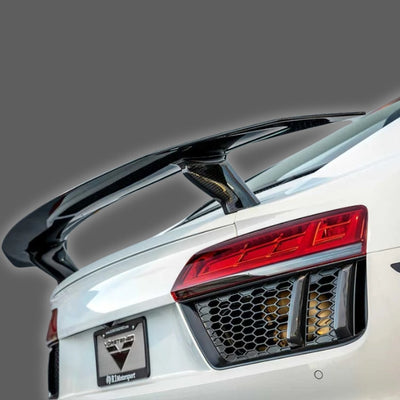 Spoiler Aileron Arriere Carbone Audi R8 4S Vorsteiner - installé sur véhicule - Becquet Voiture