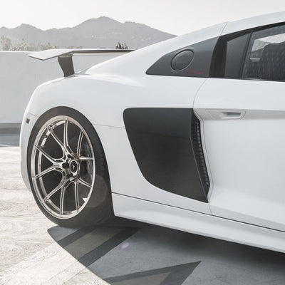 Spoiler Aileron Arriere Carbone Audi R8 4S Vorsteiner - vue de dessus - Becquet Voiture