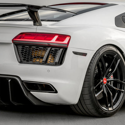 Spoiler Aileron Arriere Carbone Audi R8 4S Vorsteiner - vue de trois-quarts - Becquet Voiture