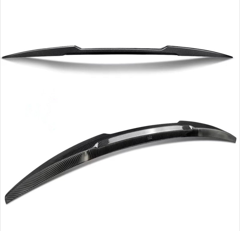 Heckspoiler M4 Competition BMW 4er G22 G23 aus glänzend schwarzem Carbon - Dreiviertelansicht 2 - Becquet Voiture