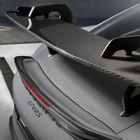 Carbon Fiber Rear Wing for Porsche 718 Cayman GT4 RS - side view - Becquet Voiture