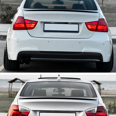 Spoiler Arrière BMW Série 3 E90 E92 Noir - vue de profil - Becquet Voiture
