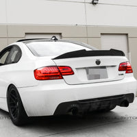 Heckspoiler BMW 3er E90 E92 Schwarz - Dreiviertelansicht - Becquet Voiture