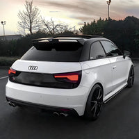 Spoiler Arriere Style S1 Audi A1 Noir Mat - vue arrière - Becquet Voiture