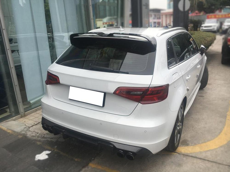 Spoiler Audi A3 S3 RS3 8V Type Oettinger - installé sur véhicule - Becquet Voiture