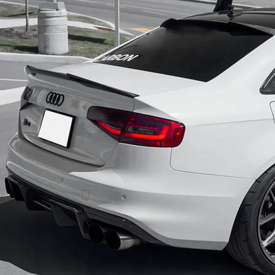 Spoiler Coffre Audi A4 S4 B8 B8.5 Berline Noir - vue arrière - Becquet Voiture
