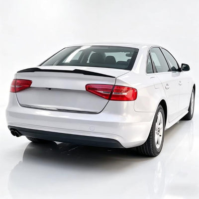 Spoiler Coffre Audi A4 S4 B8 B8.5 Berline Noir - vue de profil - Becquet Voiture