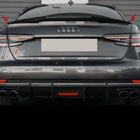 Heckspoiler Audi A4 S4 B9 Limousine Schwarz - Seitenansicht - Becquet Voiture