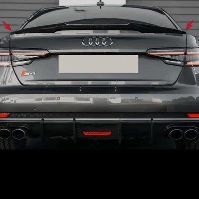 Spoiler Coffre Audi A4 S4 B9 Berline Noir - vue de profil - Becquet Voiture