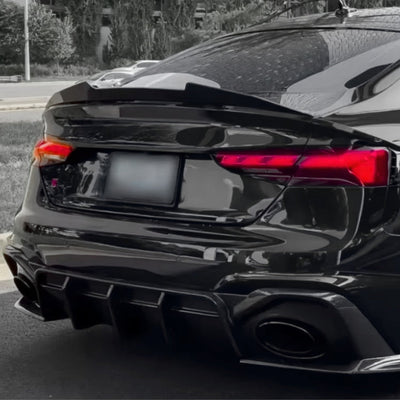 Spoiler Coffre Audi A5 S5 RS5 F5 Noir - vue arrière - Becquet Voiture