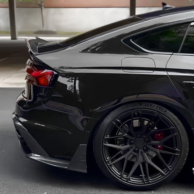 Spoiler Coffre Audi A5 S5 RS5 F5 Noir - vue de trois-quarts - Becquet Voiture