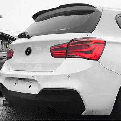 Spoiler Coffre BMW Série 1 Style Maxton Noir - vue de profil - Becquet Voiture