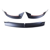 Spoiler Lame Avant Tesla Model 3 et Y Noir Mat - détail du montage - Becquet Voiture