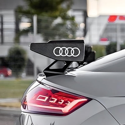 Sticker Audi Anneaux Logo Autocollant 10cm - vue arrière - Becquet Voiture