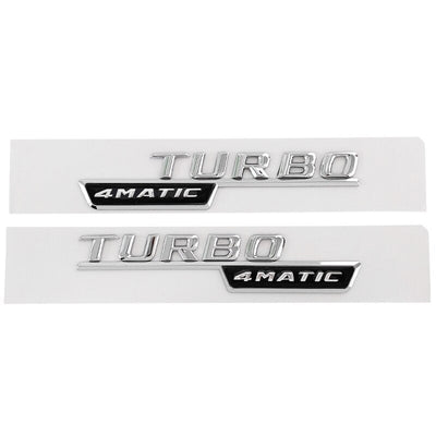 Sticker Badge Turbo 4Matic AMG Mercedes - installé sur véhicule - Becquet Voiture