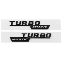 Sticker Badge Turbo 4Matic AMG Mercedes - packshot studio - Becquet Voiture