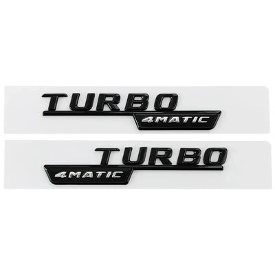 Sticker Badge Turbo 4Matic AMG Mercedes - packshot studio - Becquet Voiture