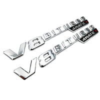 Sticker Badge Turbo 4Matic AMG Mercedes - vue arrière 2 - Becquet Voiture