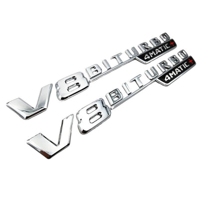 Sticker Badge Turbo 4Matic AMG Mercedes - vue arrière 2 - Becquet Voiture