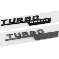 Sticker Badge Turbo 4Matic AMG Mercedes - vue arrière - Becquet Voiture