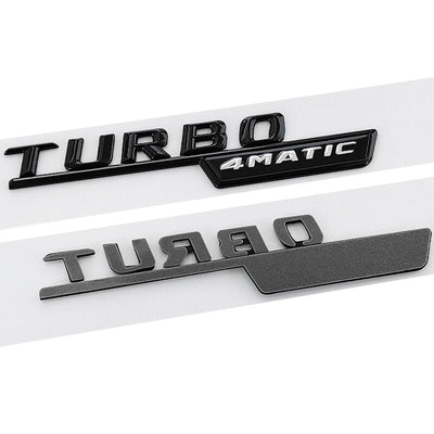 Sticker Badge Turbo 4Matic AMG Mercedes - vue arrière - Becquet Voiture