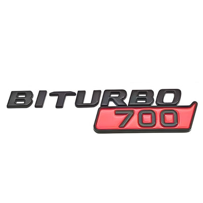 Sticker Badge Turbo 4Matic AMG Mercedes - vue de face 2 - Becquet Voiture
