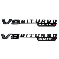 Sticker Badge Turbo 4Matic AMG Mercedes - vue de profil 2 - Becquet Voiture