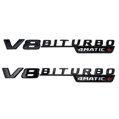 Sticker Badge Turbo 4Matic AMG Mercedes - vue de profil 2 - Becquet Voiture