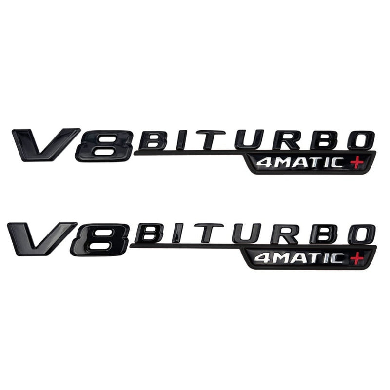 Sticker Badge Turbo 4Matic AMG Mercedes - vue de profil 2 - Becquet Voiture